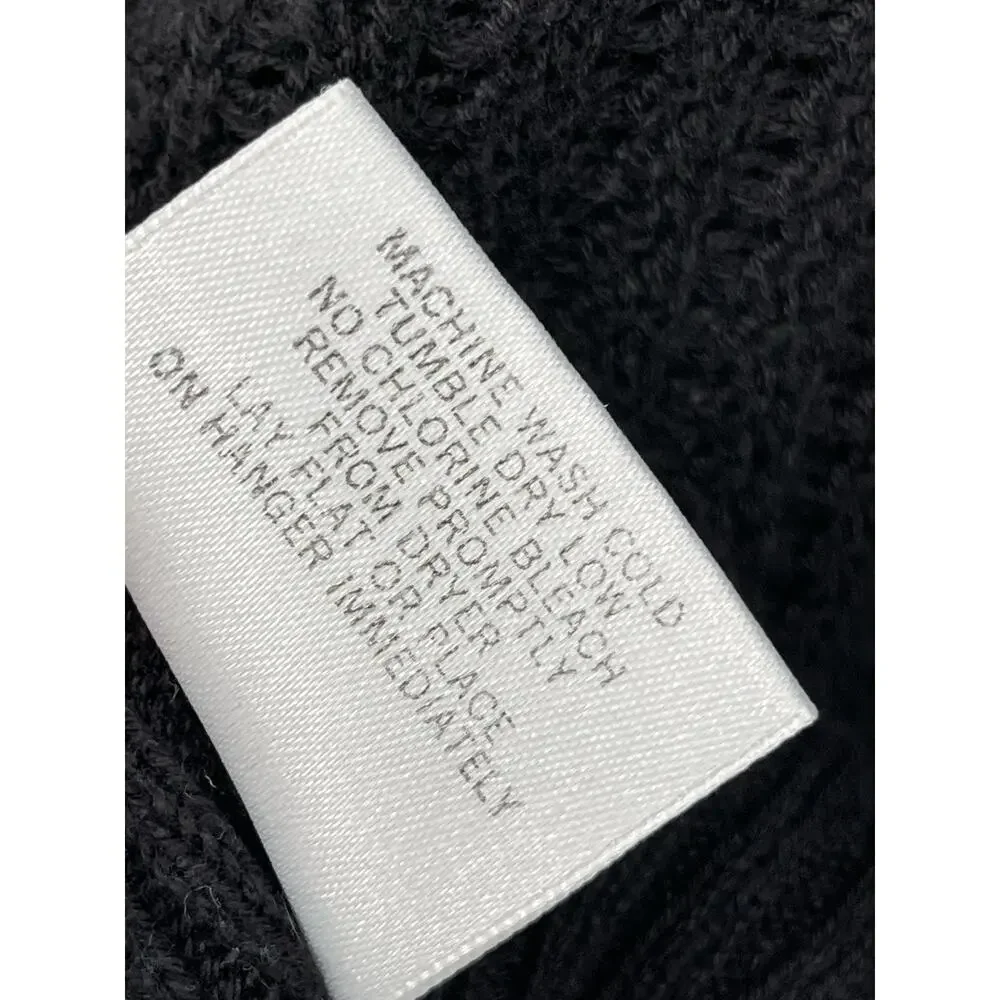 Vintage Marithe Francois Girbaud Sweater Black Cotton Size Medium